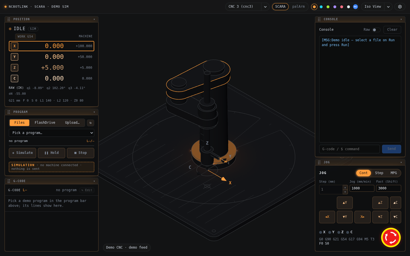 ncBotLink interface