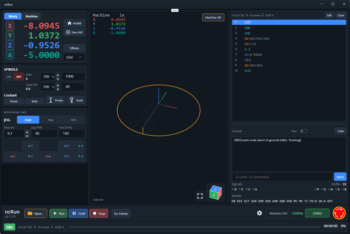 ncRun desktop software