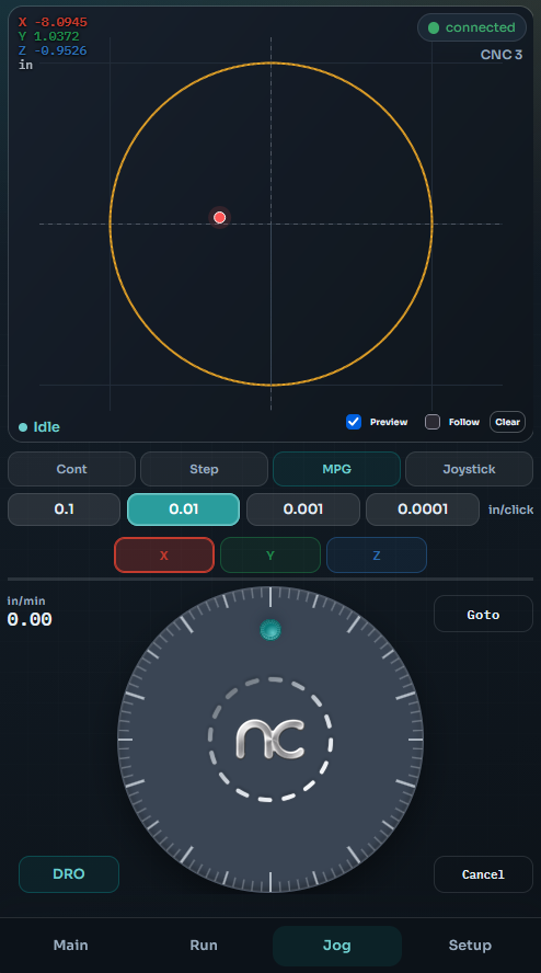 ncWebLink 2D plot and MPG wheel