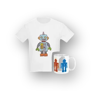 Robot T-shirt and mug